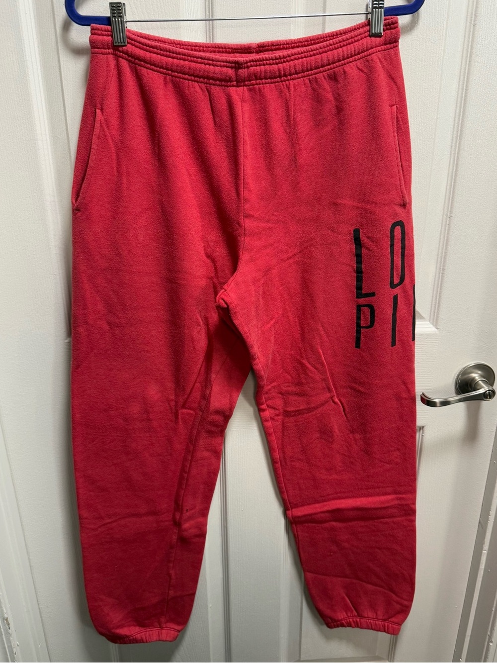 PINK Victoria's Secret women’s red Jogger Sweatpants size S
